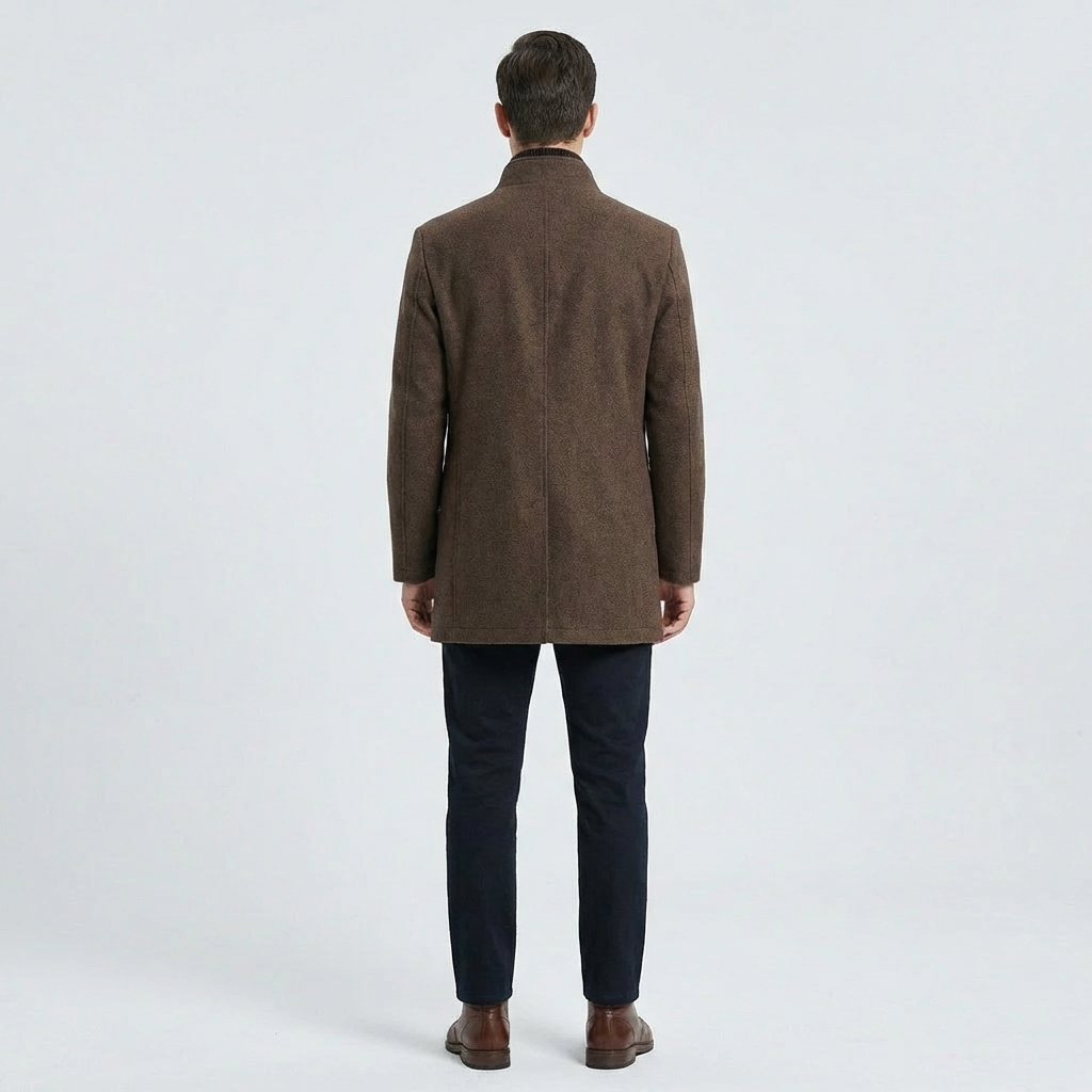 Jaxon | Stand Collar Button Up Winter Jacket Men